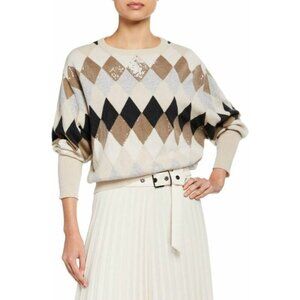 Brunello Cucinelli Sweater Top long sleeve knit pullover  Size XS